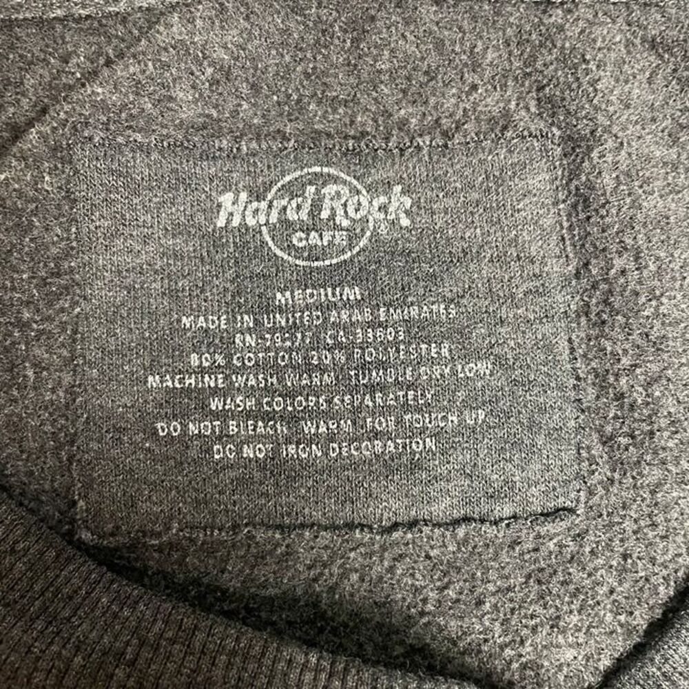 Hard Rock Cafe San Francisco Crewneck Sweatshirt Grey Mens Medium - Picture 4 of 6